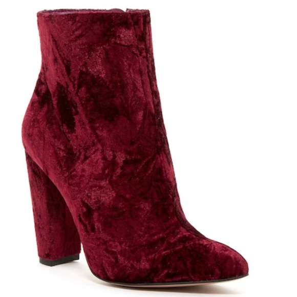 Jessica Simpson Shoes - BNIB Jessica Simpson || Red Teddi Velvet Booties